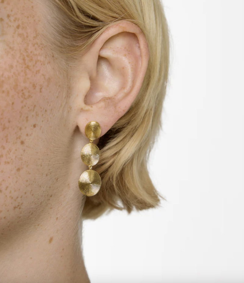 THE RUBY EARRINGS GOLD