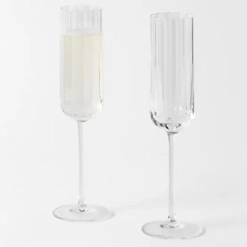 Fluted Champagne Flute