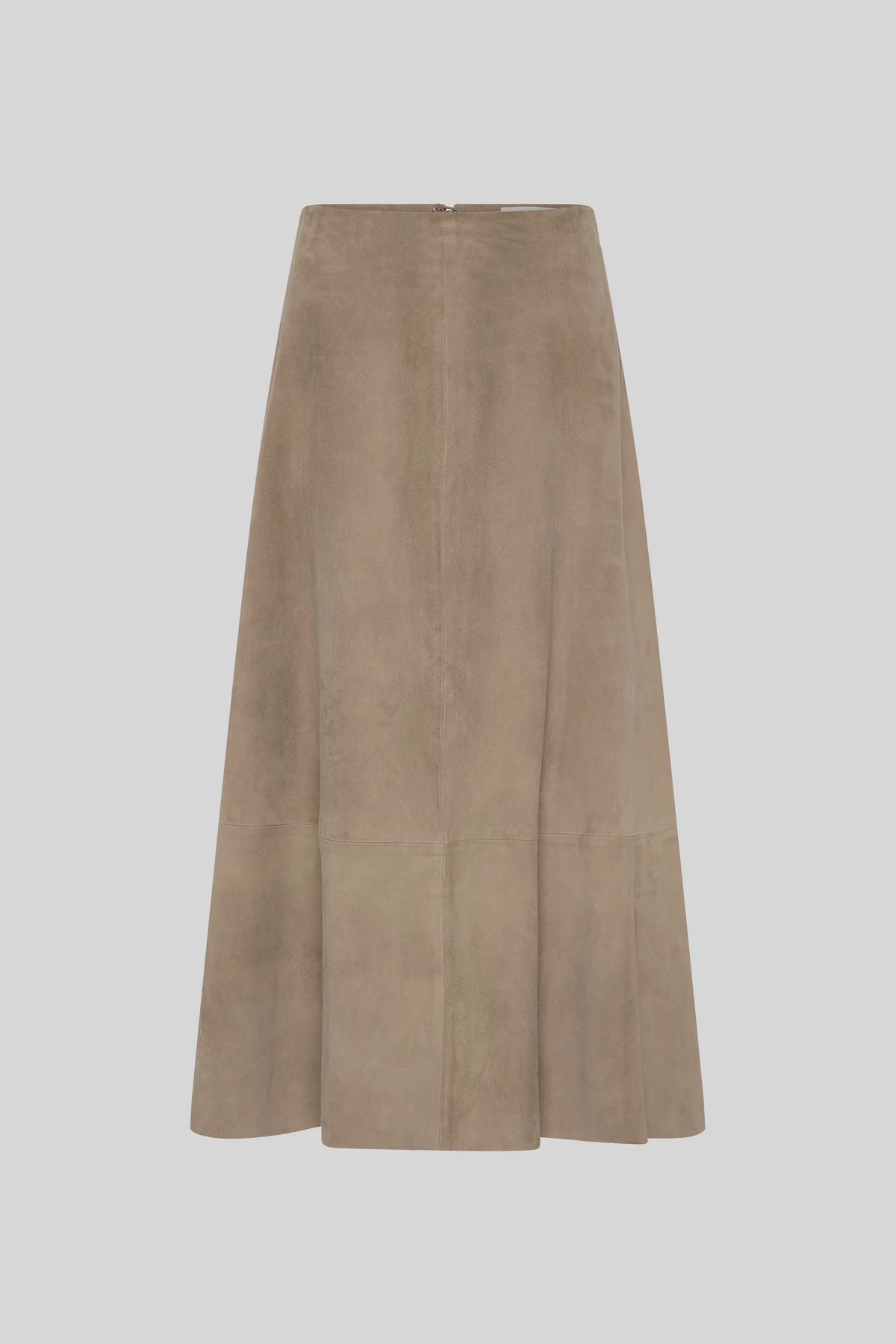SUEDE CIRCLE SKIRT - EARTH