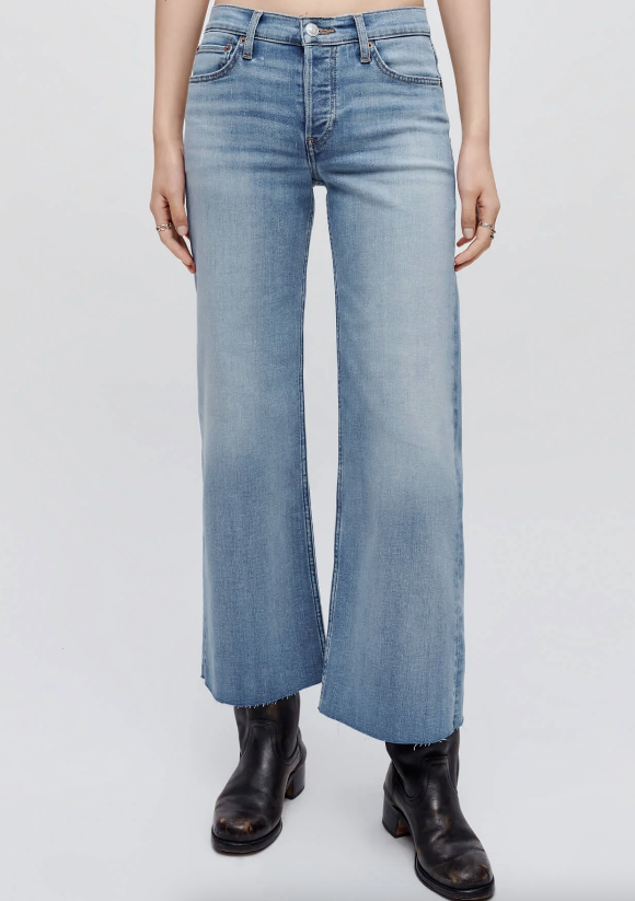 MID RISE WIDE LEG CROP MAREA