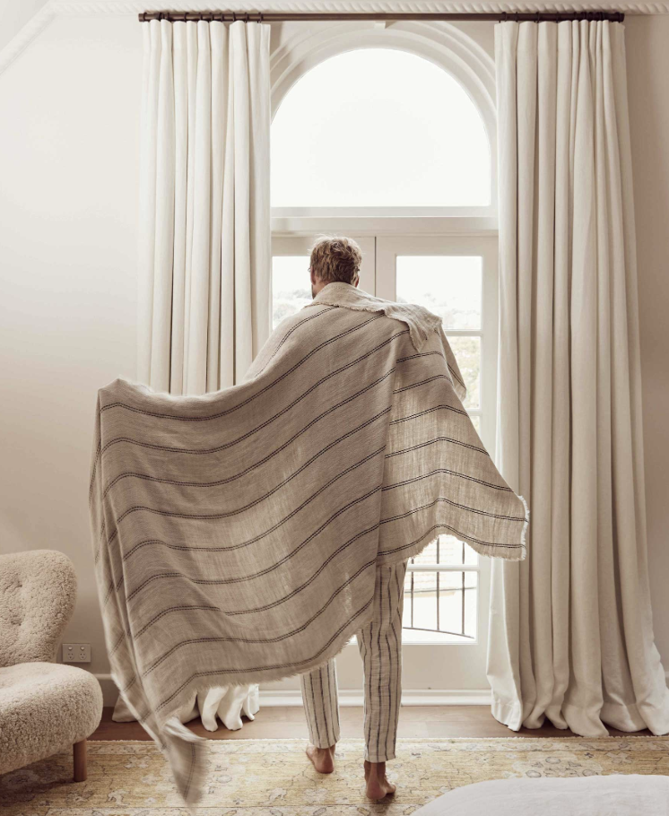 MIRA LINEN THROW - ANA