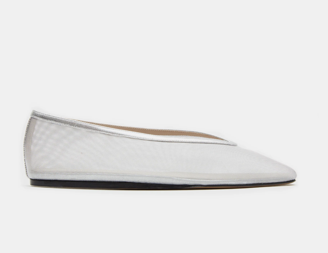 LUNA SLIPPER MESH SILVER