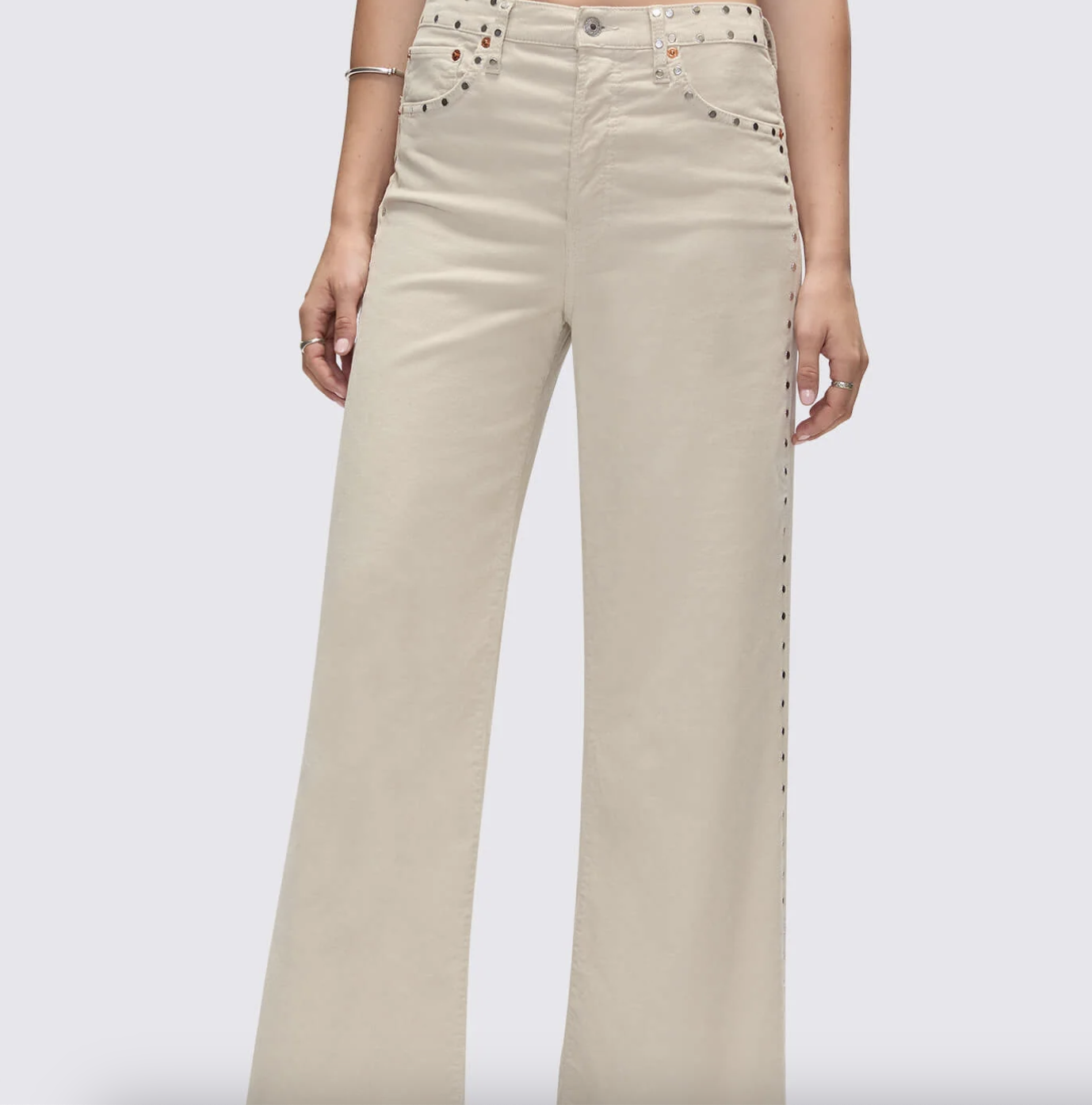 HIGH RISE WIDE LEG STUD