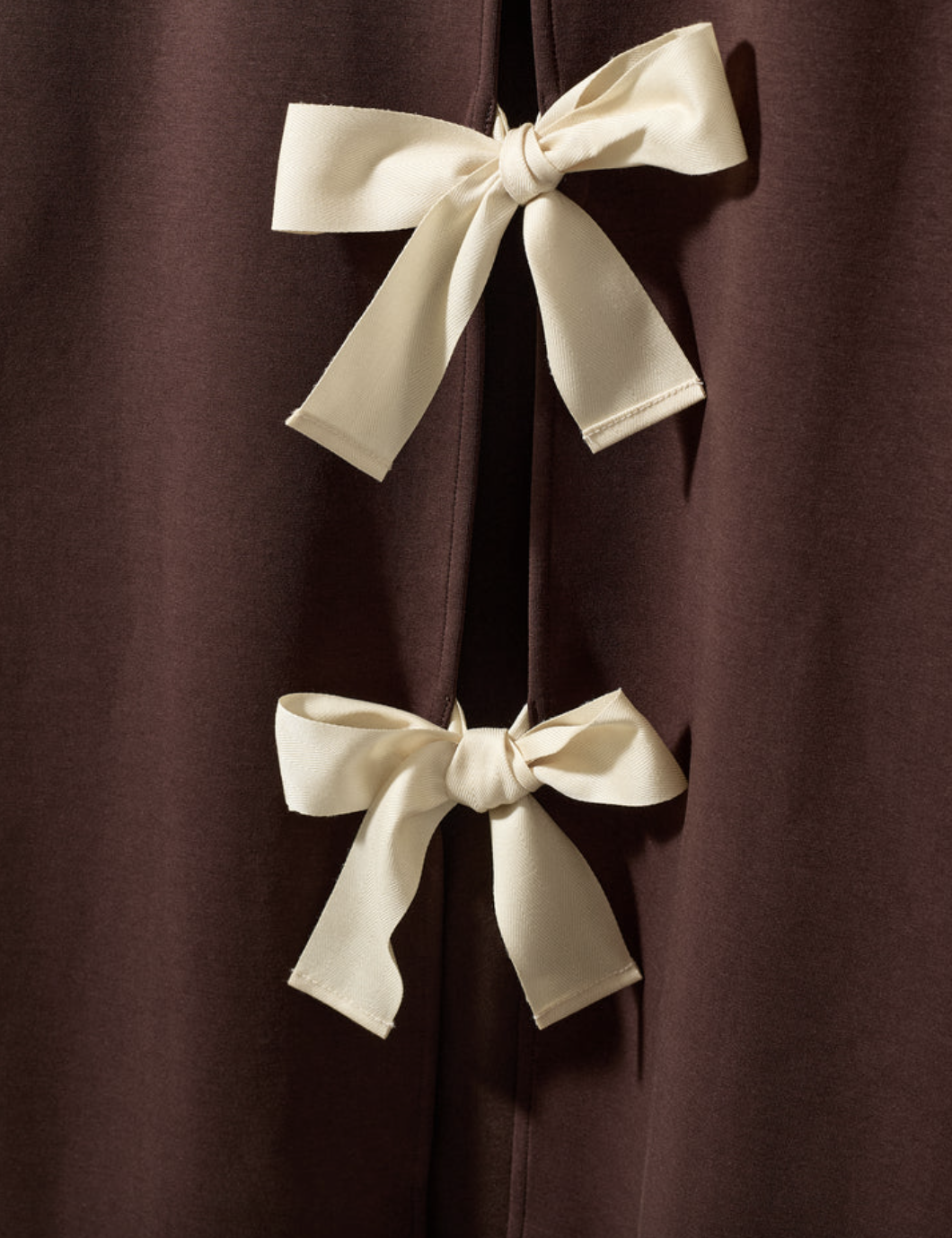 TG BOW TEE BROWN