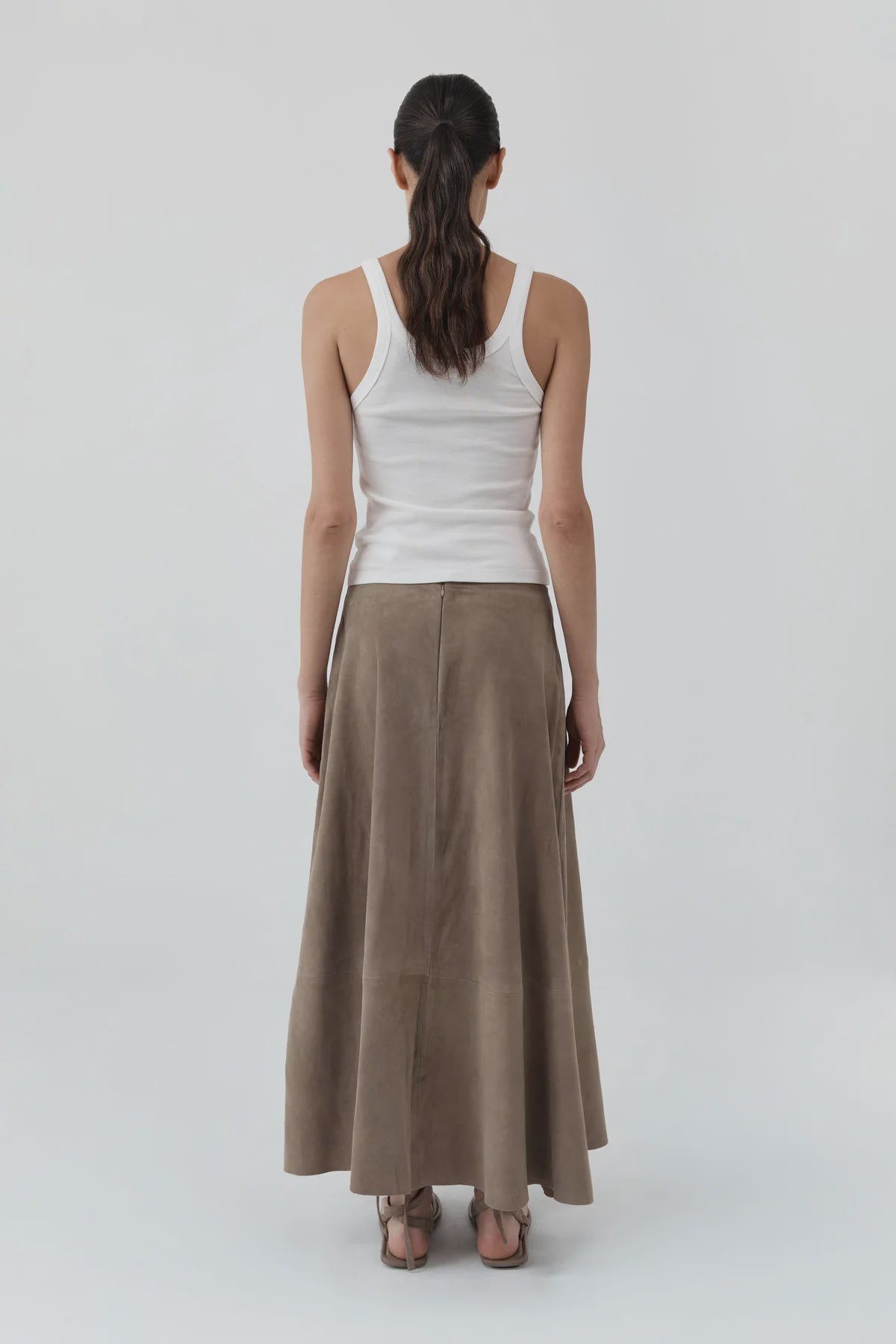 SUEDE CIRCLE SKIRT