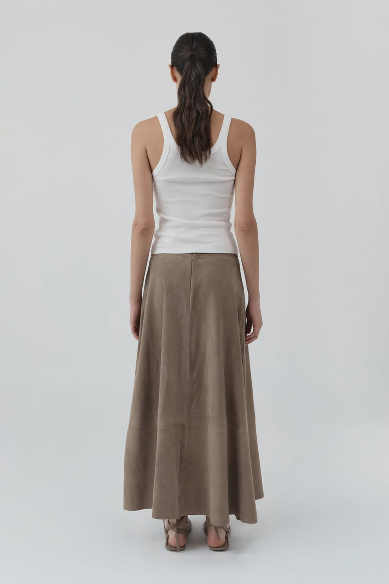 SUEDE CIRCLE SKIRT