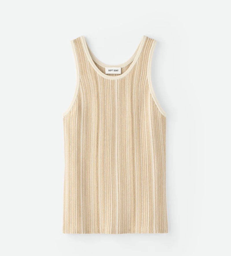 TEXTURED STRIPED SINGLET