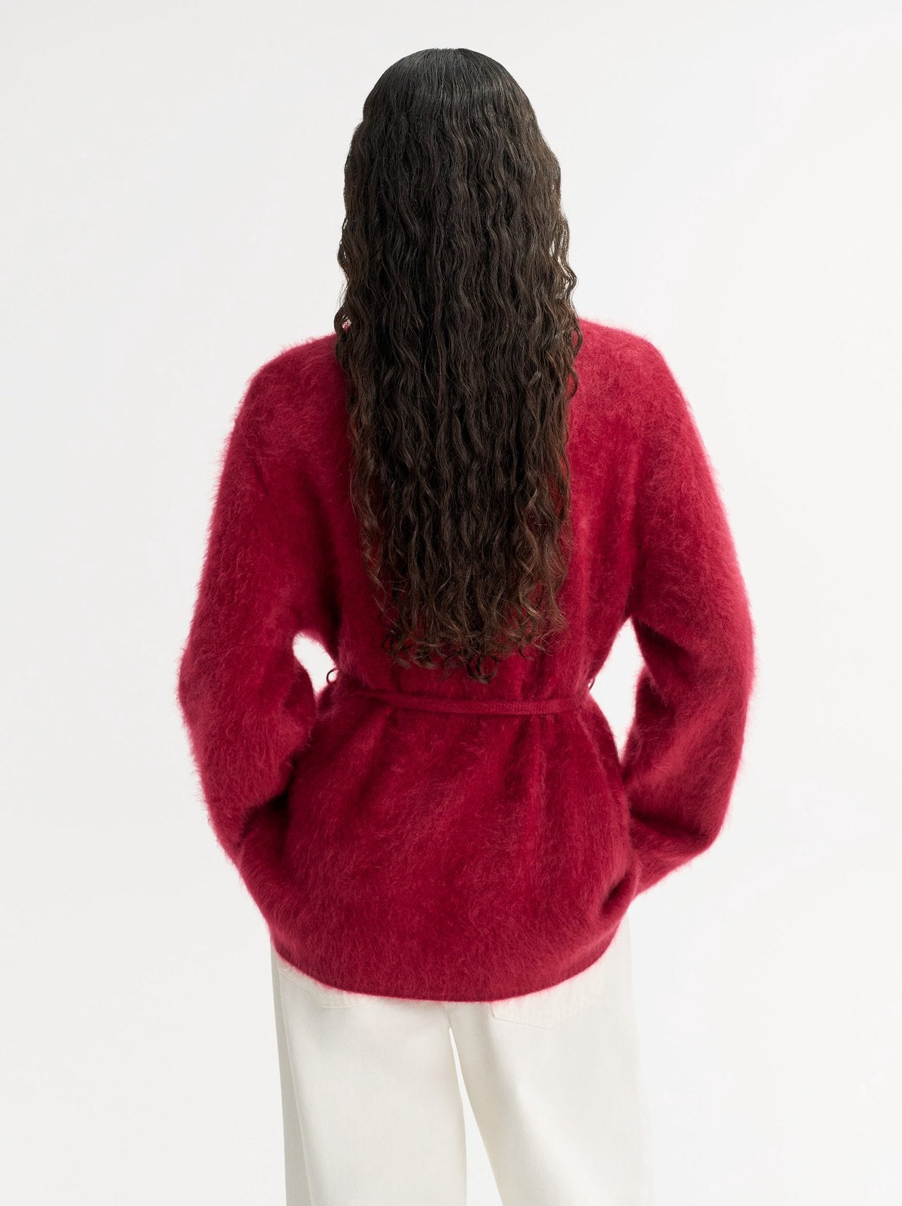 BRUSHED CASHMERE CARDIGAN