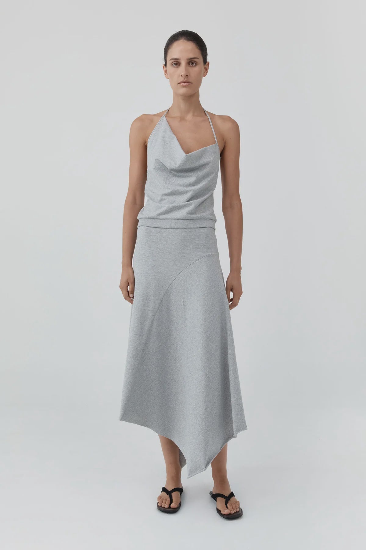 ASYMM DRAPE SKIRT