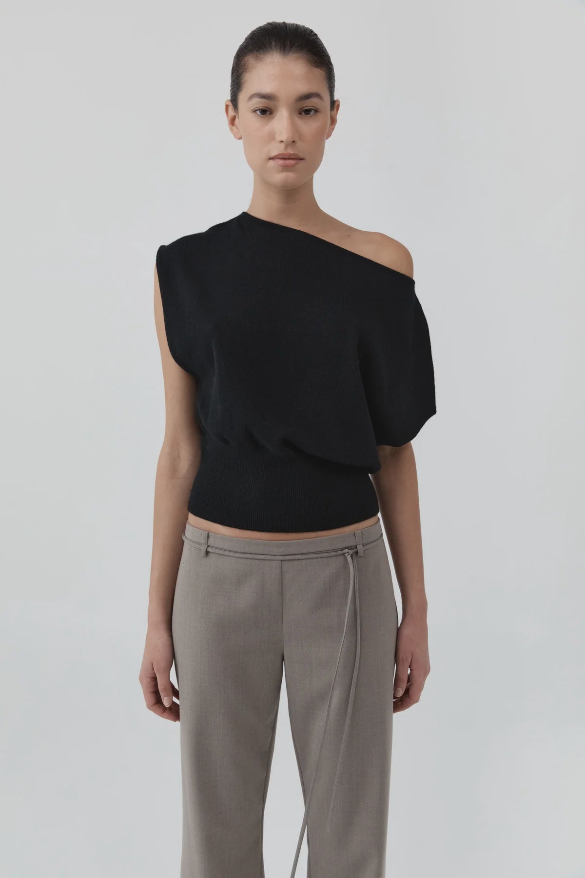 CASHMERE ASYMM TOP