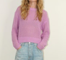 MARCI OPEN STITCH SWTR