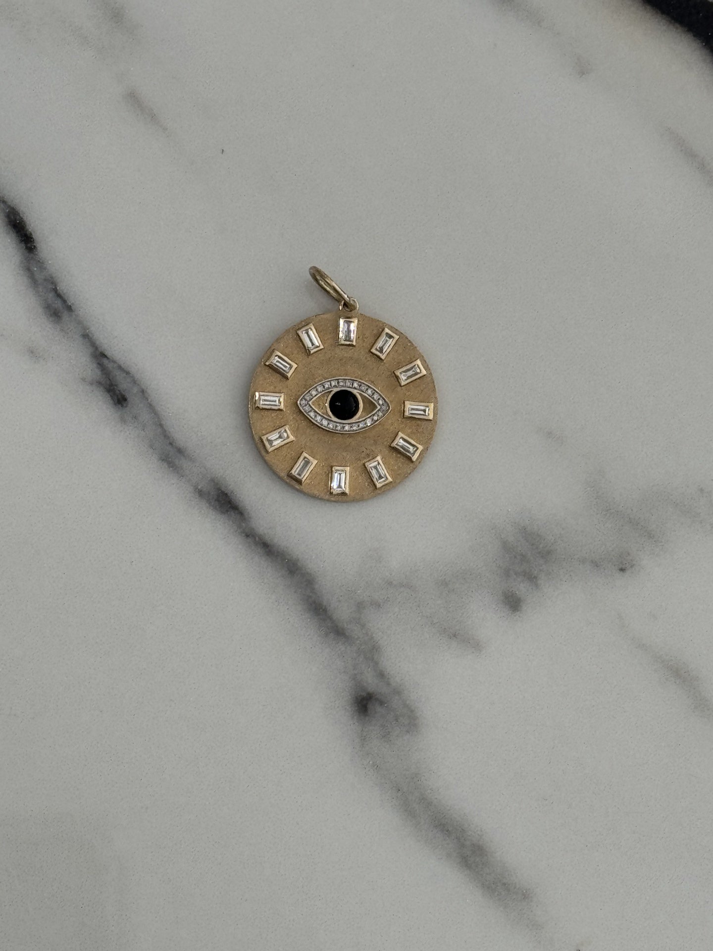 EVIL EYE DIAL w/ ONYX PENDANT