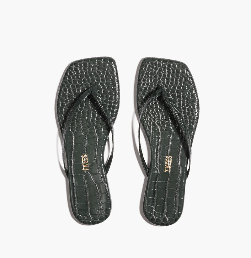 SQUARE LILY CROC EMERALD