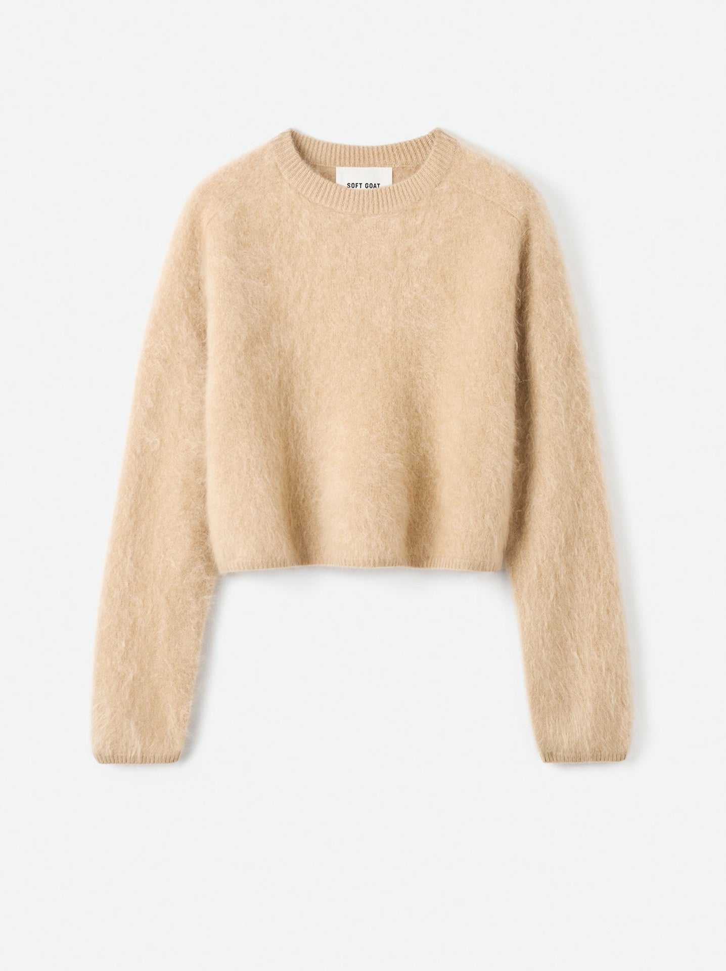 BRUSHED CASHMERE CREWNECK