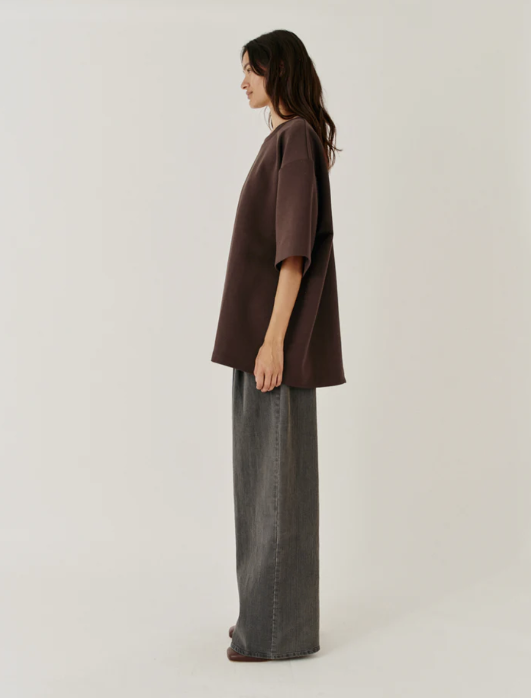 TG BOW TEE BROWN