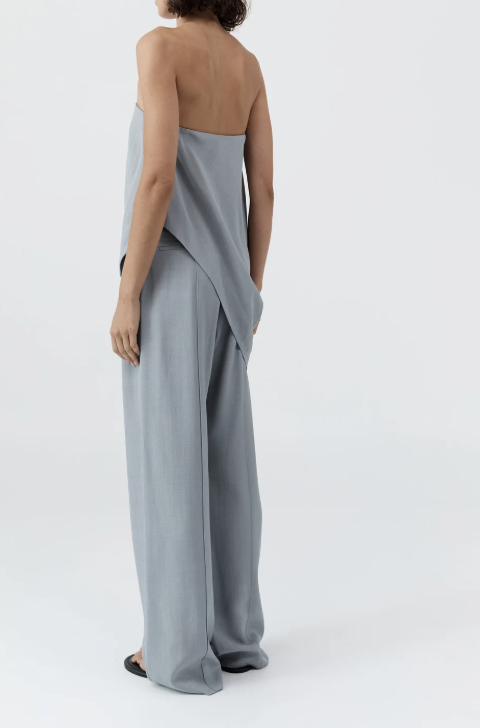 MIST STRAPLESS ASYMM TOP